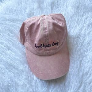 David & Young Bad hair day Baseball hat cap pink dad cap NWT gift
